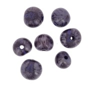 Acai seeds from Brazil 8mm Purple x 10