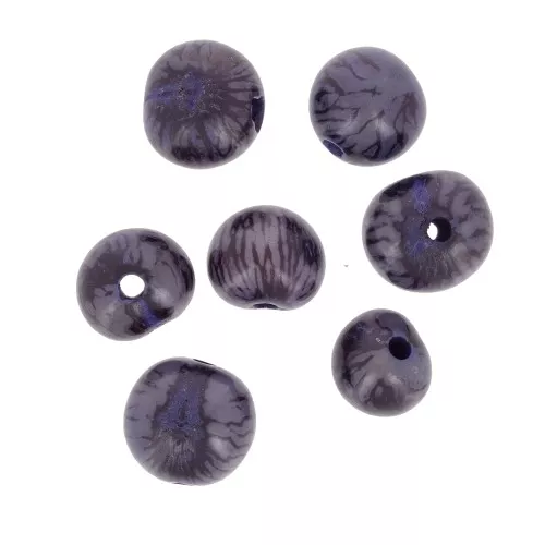 Acai seeds from Brazil 8mm Purple x 10