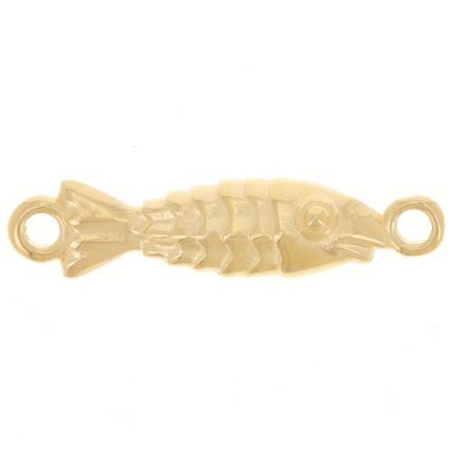 26x6mm Fish spacer - Fine gold plated x1