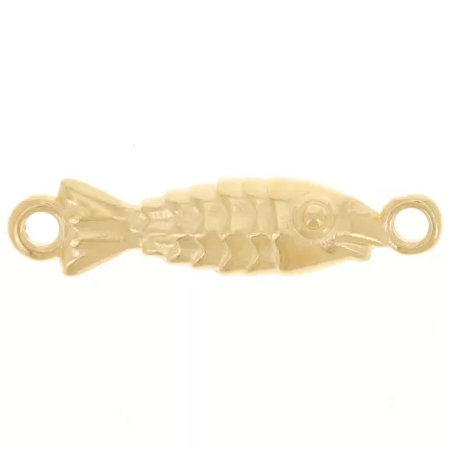 26x6mm Fish spacer - Fine gold plated x1