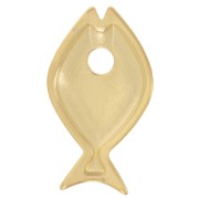 22x13mm Fish pendant - Fine gold plated x1