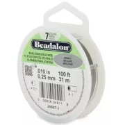 Wire Wired 7 strands 0.25 mm - Beadalon - Steel x31 m