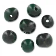 Acai seeds from Brazil 8mm Dark Green x 10