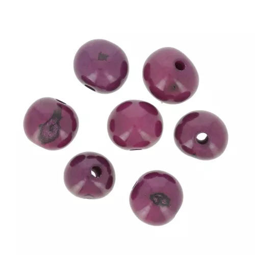 Acai seeds from Brazil 8mm - Eggplant x 10