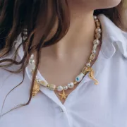 41x15mm Seahorse Pendant - Fine gold plated x1