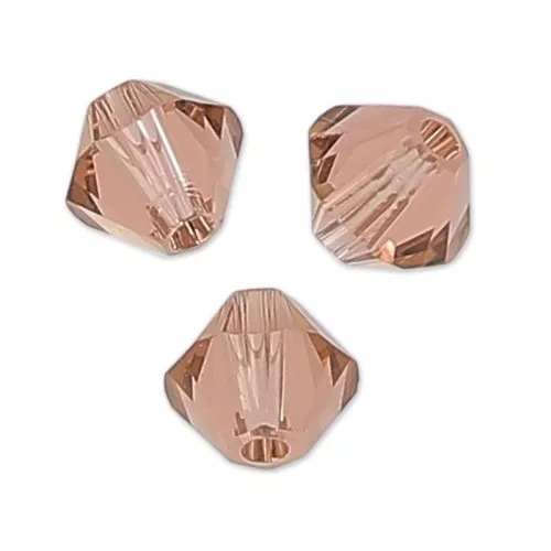 PureCrystal 5328 Crystal Bicones 3mm Blush Rose x50