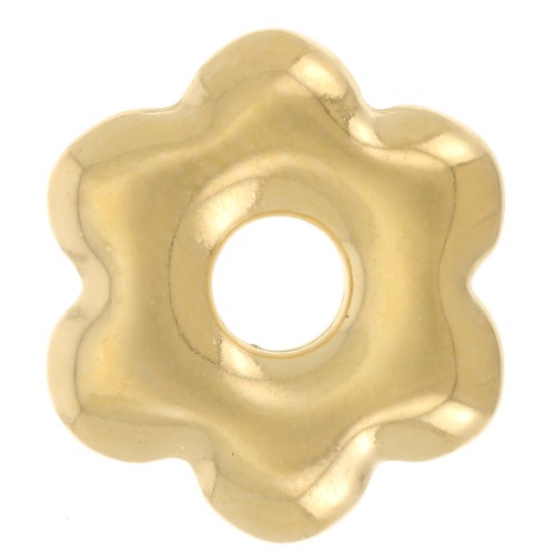 12mm Flower pendant - Fine gold plated x1