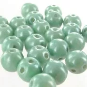 RounDuo 5mm Opaque Green Ceramic Look x30
