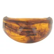 Amber - Accessoire pour cheveux - pour chouchou élastique - 52x28 mm en résine - Ambre marbré Accessoire pour cheveux - pour chouchou élastique - 52x28 mm en résine - Ambre marbré