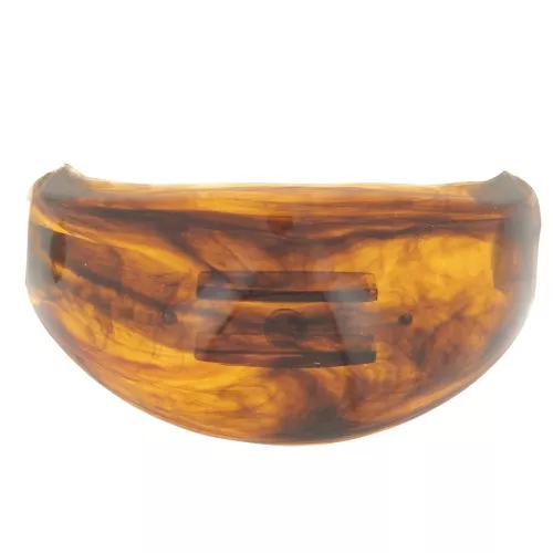 52x28mm Hair accessory for elastic scrunchie - Marbled amber x1