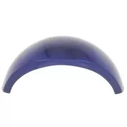 52x28mm Hair accessory for elastic scrunchie - Midnight Blue metallic resin x1