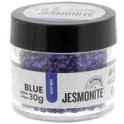 Glitter chips in bottle - Jesmonite - Blue x30g