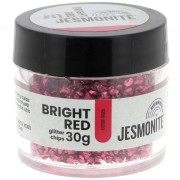 Glitter Chips in Bottle - Jesmonite - Red x30g