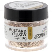 Glitter potato chips - Jesmonite - Mustard yellow x30g|raw }}