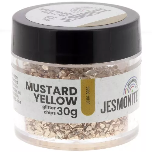 Glitter potato chips - Jesmonite - Mustard yellow x30g