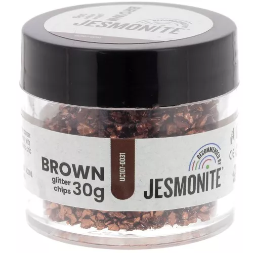 Glitter potato chips - Jesmonite - Brown x30g
