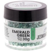 Glitter Chips in a Bottle - Jesmonite - Emerald Green x30g