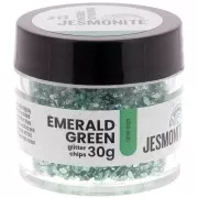 Emerald - Glitter Chips in a Bottle - Jesmonite - Emerald Green x30g Glitter Chips in a Bottle - Jesmonite - Emerald Green x30g