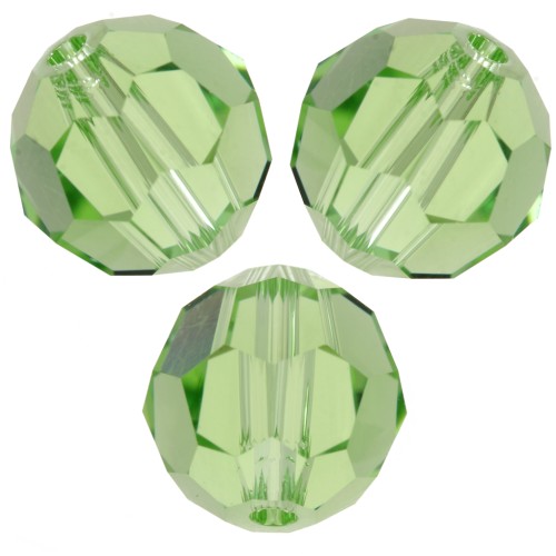 8mm Round bead PureCrystal 5000 - Reinvented Peridot x1