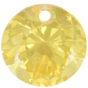 6mm Round Zirconium Oxide Pendant - Yellow x1|raw }}