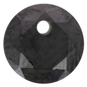 6mm Zirconium oxide round pendant - Black x1