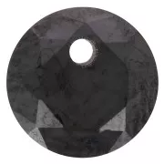 6mm Zirconium oxide round pendant - Black x1