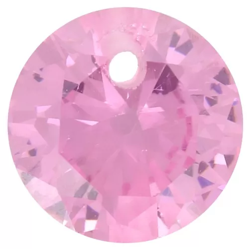 6mm Zirconium Oxide Round Pendant - Pink x1