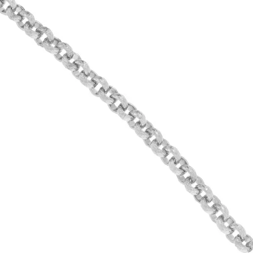 7mm 304 stainless steel Jaseron textured mesh chain x50cm