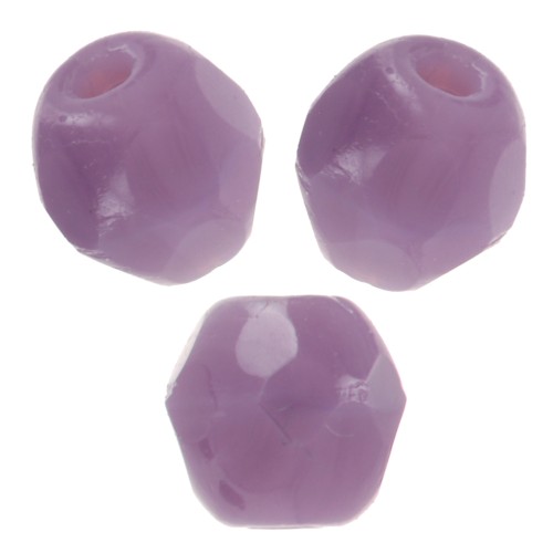 3mm Facets - Opaque Amethyst x50