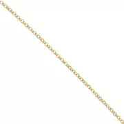3.5mm Stainless steel 316L Jaseron mesh chain - Gold x50cm
