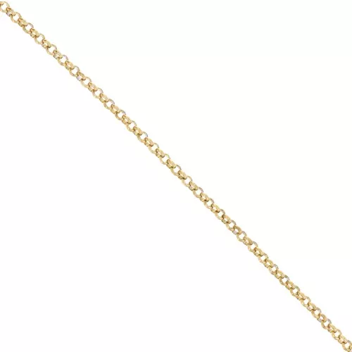 3.5mm Stainless steel 316L Belcher chain - Gold x50cm