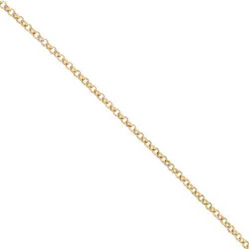 3.5mm Stainless steel 316L Jaseron mesh chain - Gold x50cm