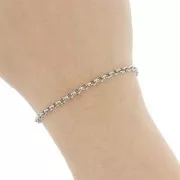 3.5mm 316L stainless steel Jaseron mesh chain x1m