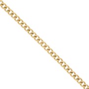 2.9mm Stainless steel 316L Rombo mesh chain - Gold x50cm