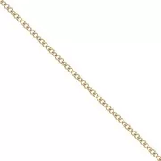 1.5mm Stainless steel 316L Rombo mesh chain - Gold x50cm