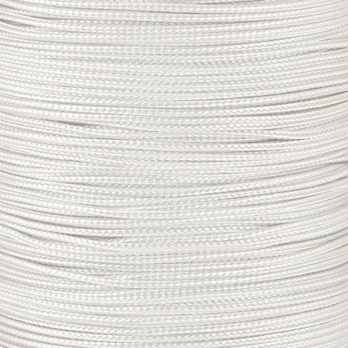 0.8mm Silk braid - White x1m