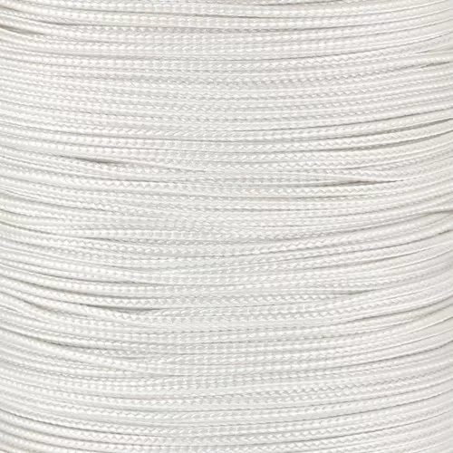 0.8mm Silk braid - White x1m