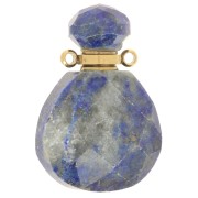 25x17mm Perfume bottle pendant gemstone - Lapis Lazuli x1
