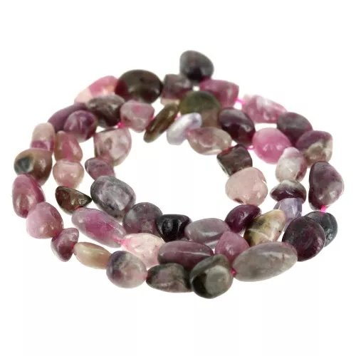 6-7mm irregular nuggets gemstone Beads - Tourmaline x40cm