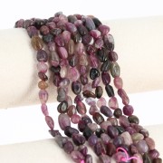 6-7mm irregular nuggets gemstone Beads - Tourmaline x40cm