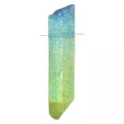 Green - 15 - 25mm Tinted Quartz Point Pendant - Tie and Dye - Blue - Green x1 15 - 25mm Tinted Quartz Point Pendant - Tie and Dye - Blue - Green x1