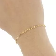 2mm Stainless steel 316L Fancy filed chain - Gold x50cm