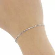 2mm 316L stainless steel Fancy filed mesh chain x1m