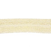 16mm Flat elastic ribbon - Gold glitter x1m