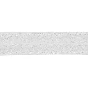 16mm Flat elastic ribbon - Silver glitter x1m