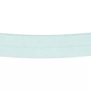 16mm Flat elastic ribbon - Light blue glitter x1m