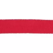 16mm Flat elastic ribbon - Red glitter x1m