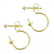 Earstuds for double earrings to personnalize gold tonex2