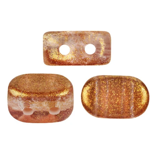 4x6mm Lipsi® glass beads by Puca® - Candy Caramel x10g