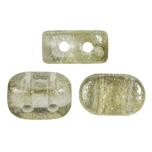 4x6mm Lipsi® glass beads by Puca® - Candy Green Tea x10g